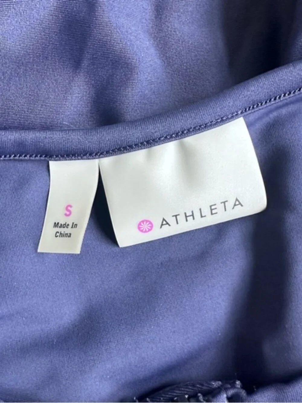 Athleta | Navy Half Zip Long Sleeve Rashguard Swimsuit Top | Size Small
